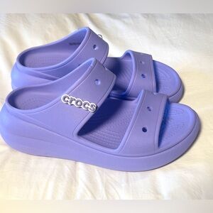 CROCS Lavender platform Sandals